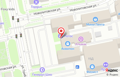 Магазин Hilding Anders на Новолитовской улице на карте