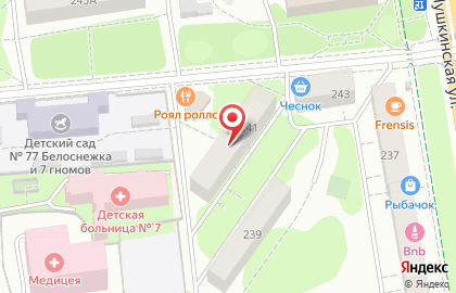 Торгово-производственная компания Некрополь на Пушкинской улице на карте