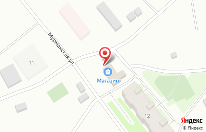 Продуктовый магазин на Мурманской улице на карте
