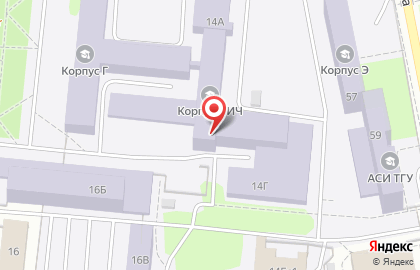 Испытательный центр, ТГУ, Тольяттинский государственный университет на карте