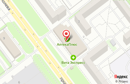 Розничный магазин Пикник на проспекте Туполева на карте