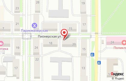 Аптека Здоровье на Пионерской улице на карте