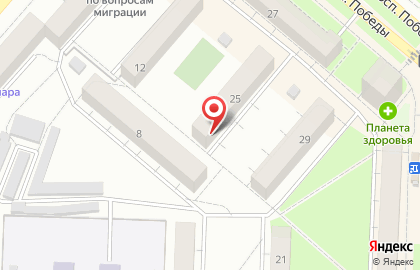 Магазин косметики Mirra на проспекте Победы на карте