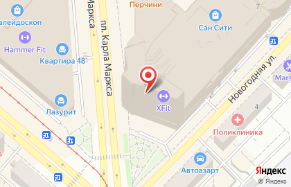 Центр семейной медицины Здравица на площади Карла Маркса на карте