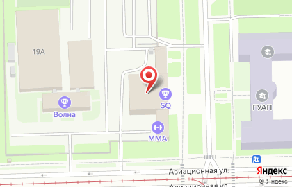 Всероссийская детская спортивная школа по художественной гимнастике и спортивной акробатике на Авиационной улице на карте