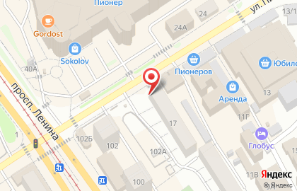 Хлебница в Октябрьском районе на карте