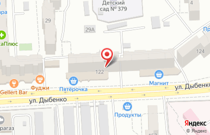 Поволжский банк Сбербанка России на улице Дыбенко на карте