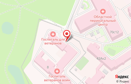 Челябинский областной клинический терапевтический госпиталь для ветеранов войн на карте