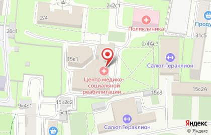 Центр восстановительной медицины и реабилитации Департамента здравоохранения г. Москвы на карте