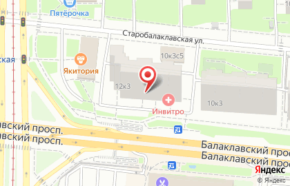 Стоматологическая клиника Московский доктор на Балаклавском проспекте на карте