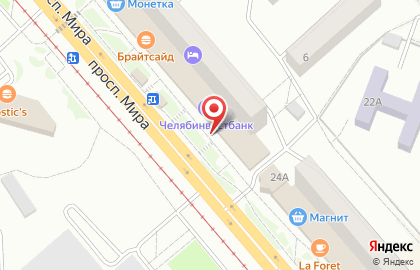Супермаркет в Челябинске на карте