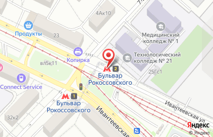 Станция Улица Подбельского на карте