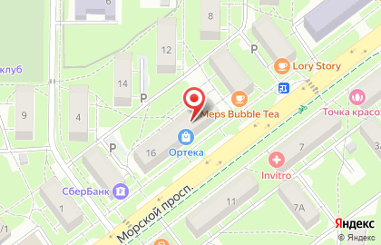 Банк ВТБ 24 на Морском проспекте, 16 на карте
