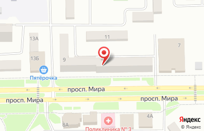 Салон связи МТС на улице Мира на карте