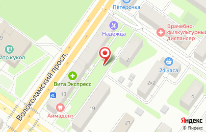 Ковры, ИП Базанова Е.В. на Волоколамском проспекте на карте