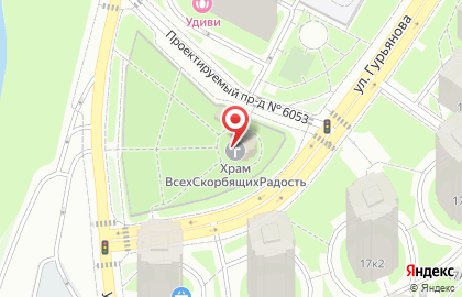 Храм-часовня иконы Божией Матери Всех Скорбящих Радость на карте