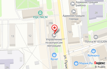 УФМС, Отдел Управления Федеральной миграционной службы России по Новосибирской области в Искитимском районе на карте