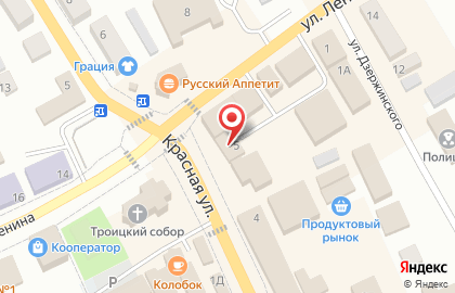 Фирменный магазин Ермолино на Красной улице на карте