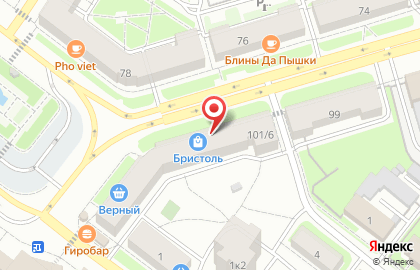 Торговая компания Главком в Кировском районе на карте