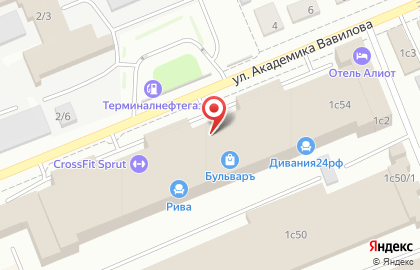 Фирменный салон Владимирская Фабрика Дверей на улице Академика Вавилова на карте