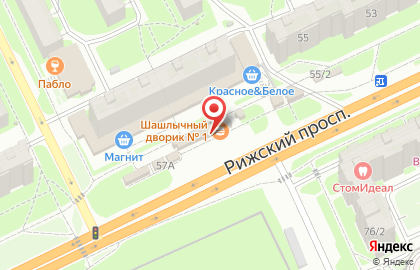 Магазин Продукты для всей семьи на Рижском проспекте на карте
