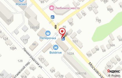 Магазин разливного пива на Московской улице на карте