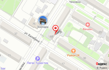 Магазин хозяйственных товаров и бытовой химии в Центральном районе на карте