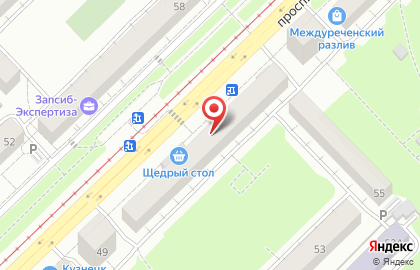 Магазин Мясоежка в Центральном районе на карте