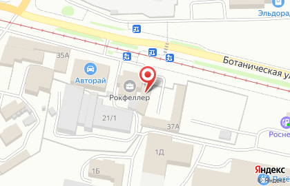 Зебра на Ботанической улице на карте
