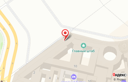 Штаб Западного военного округа на карте