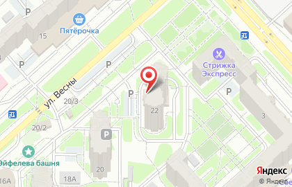 Самей на улице Весны на карте
