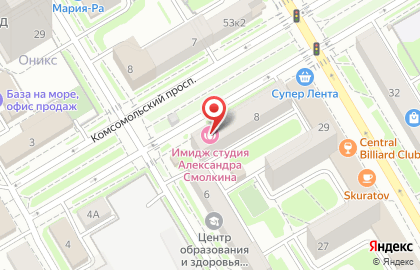 Студия моментального загара Luxe Zagar на Площади Гарина-Михайловского на карте