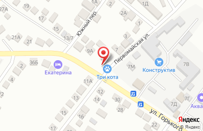 Ветеринарная клиника Три кота на улице Горького на карте