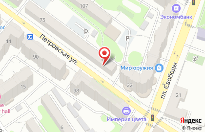 Магазин алкогольной продукции Премьер на Петровской улице в Энгельсе на карте