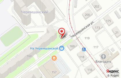 Продуктовый магазин на Черемшанской на карте