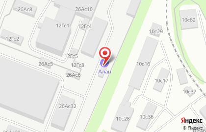 Алангаз на карте