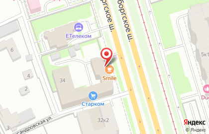 Кафе #Smile на Выборгском шоссе на карте