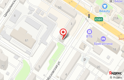 Парикмахерская Миледи на Московской улице на карте
