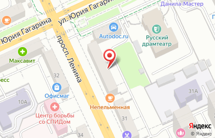 Шоколадница на проспекте Ленина на карте