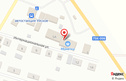 Магазин Монетка в Челябинске на карте