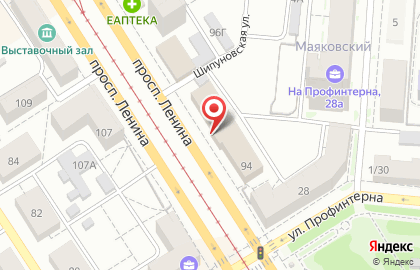 Центр оздоровительных программ Арго на проспекте Ленина на карте