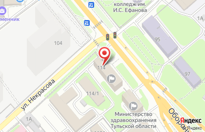 Роспотребнадзор, Управление Федеральной службы по надзору в сфере защиты прав потребителей и благополучия человека по Тульской области на карте
