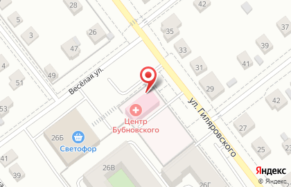 Городская поликлиника №3 на улице Гиляровского на карте