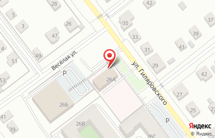 Городская поликлиника №3 на улице Гиляровского на карте