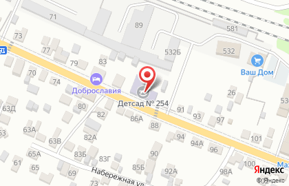 Детский сад №254 на Всесоюзной улице на карте