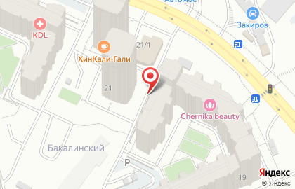 Бар-магазин разливных напитков Натюрлих на Бакалинской улице на карте