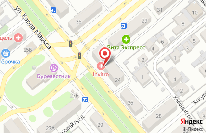 Агентство по страхованию Меридиан-31 на улице Карла Маркса на карте
