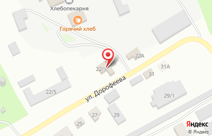 Супермаркет Пятёрочка на улице Дорофеева на карте