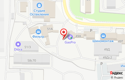 Сеть АГЗС GasPro на улице Шевченко на карте