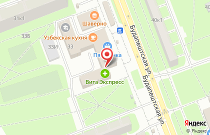 Центр художественной подготовки и дизайна на Будапештской улице, 33 на карте